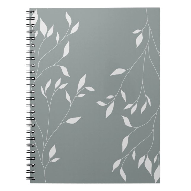 Cuaderno Bloc de notas sobre la naturaleza verde sabio de v (Frente)