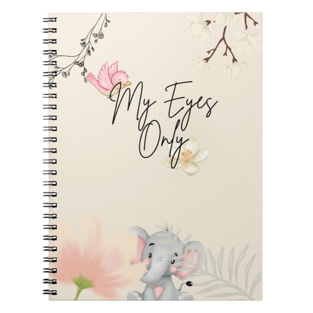 Cuaderno Bloc de notas solo para mis ojos (Frente)