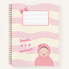 Cuaderno Bloc de notas "Sonríe es un sunnah"