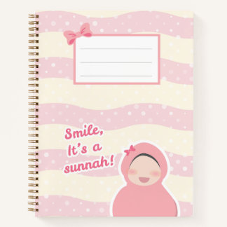 Cuaderno Bloc de notas "Sonríe es un sunnah"