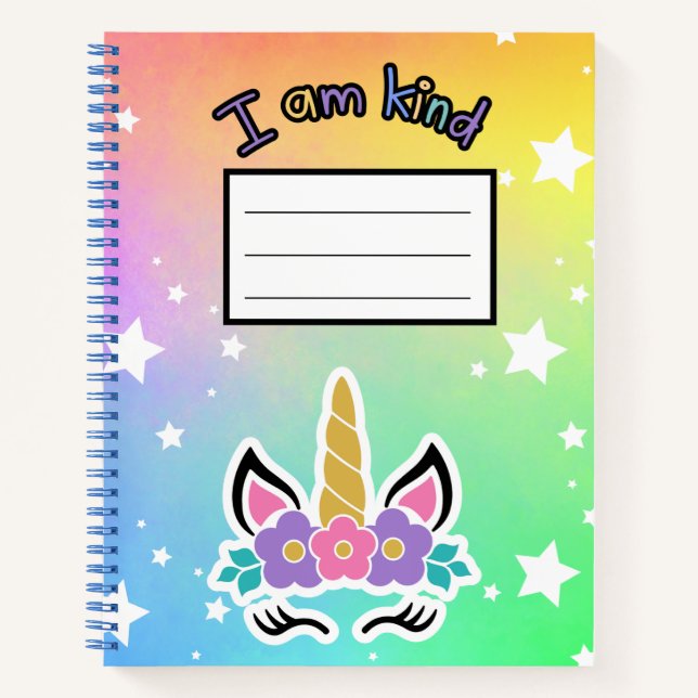 Cuaderno Bloc de notas "Soy amable" (Anverso)