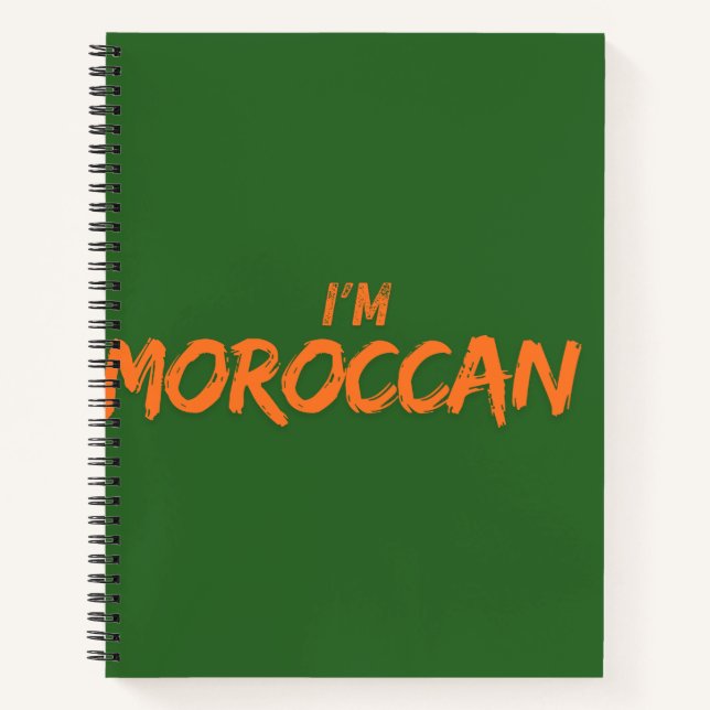 Cuaderno Bloc de notas "Soy marroquí" - Orgulloso estudiant (Anverso)