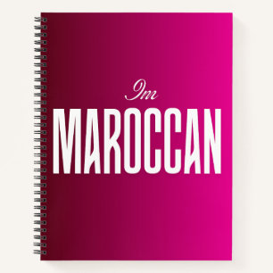 Cuaderno Bloc de notas "Soy marroquí" - Orgulloso estudiant