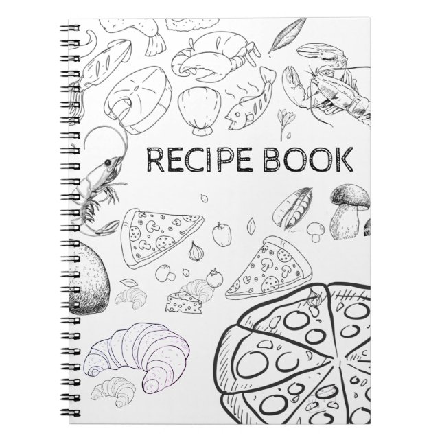 Cuaderno Bloc de notas Spiral RECIPE (Frente)