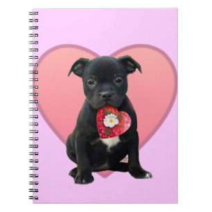Cuaderno bloc de notas Stafforshire bull terrippy