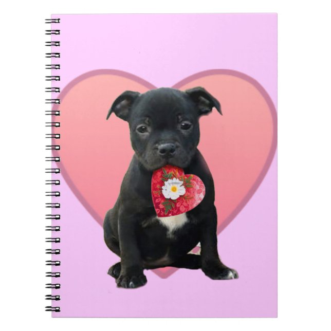 Cuaderno bloc de notas Stafforshire bull terrippy (Frente)