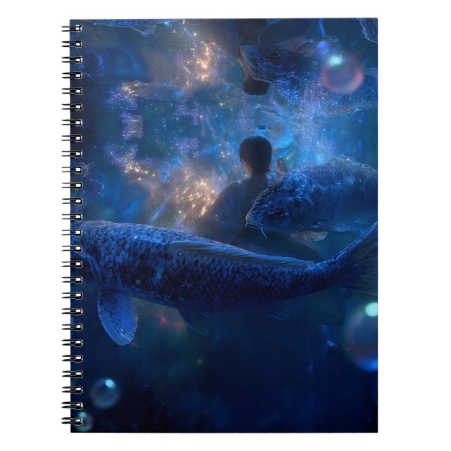 Cuaderno Bloc de notas subacuáticas Mystical Pisces (Frente)