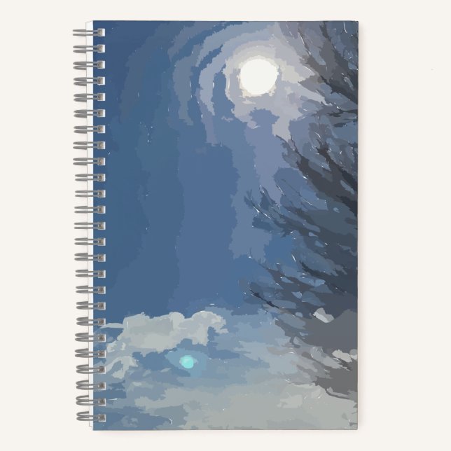 Cuaderno Bloc de notas Sun Blue Sky Tree (Anverso)