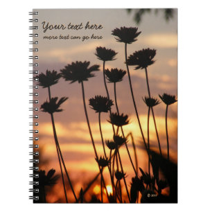Cuaderno Bloc de notas Sunset Wildflowers