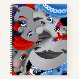 Cuaderno Bloc de notas surrealista