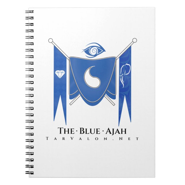 Cuaderno Bloc de notas TarValon.Net Blue Regalia (Frente)