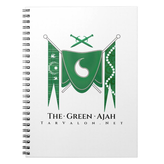 Cuaderno Bloc de notas TarValon.Net Green Regalia (Frente)