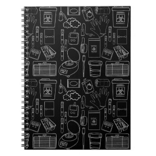 Cuaderno bloc de notas técnico de laboratorio