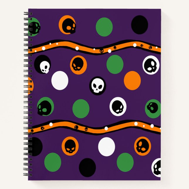 Cuaderno Bloc de notas temático de Halloween (Anverso)