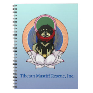 Cuaderno Bloc de notas tibetano de espiral de flores Lotus 