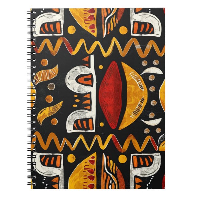 Cuaderno Bloc de notas tribales de África (Frente)
