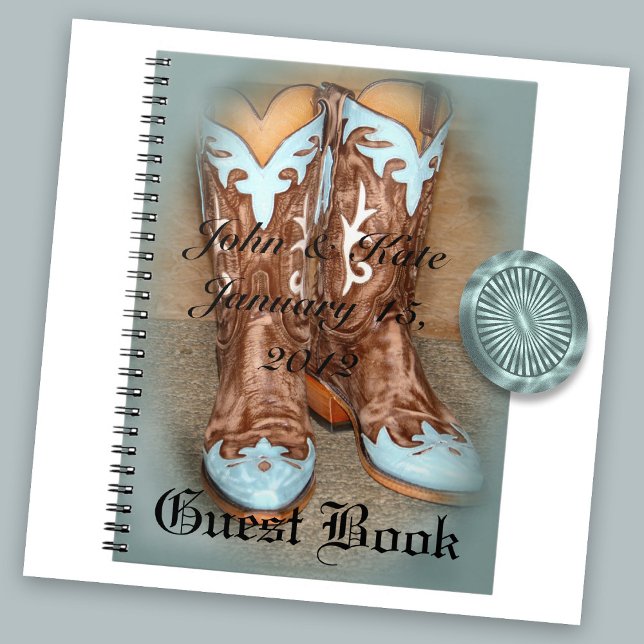 Cuaderno Bloc de notas Turquoise Western Cowboy (Subido por el creador)