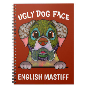 Cuaderno Bloc de notas único en inglés para perros feos Mas