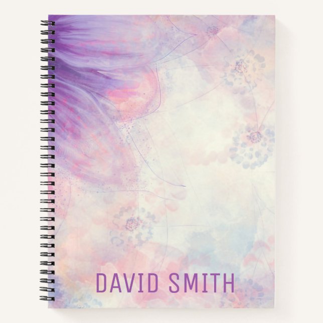 Cuaderno Bloc de notas único para flores (Anverso)