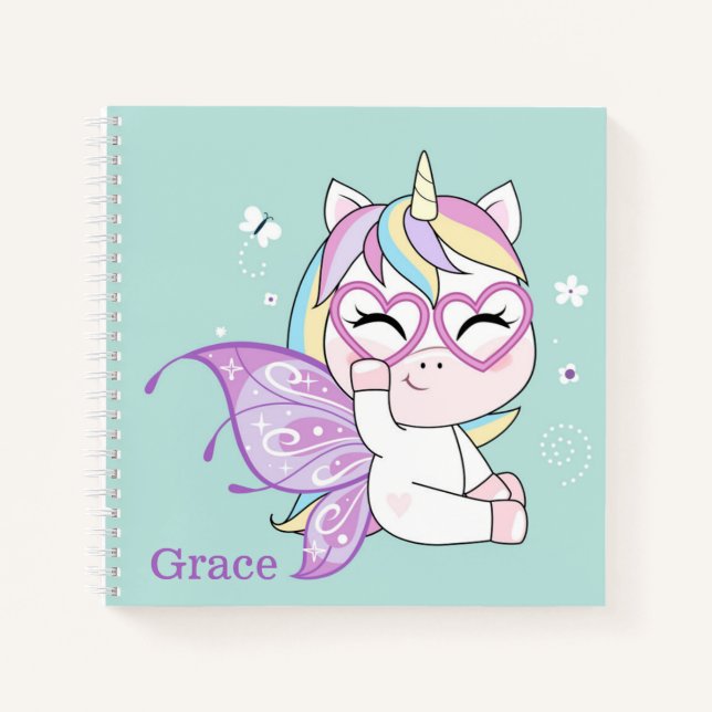 Cuaderno Bloc de notas Unicorn (Anverso)
