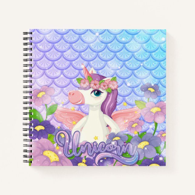 Cuaderno Bloc de notas Unicorn (Anverso)