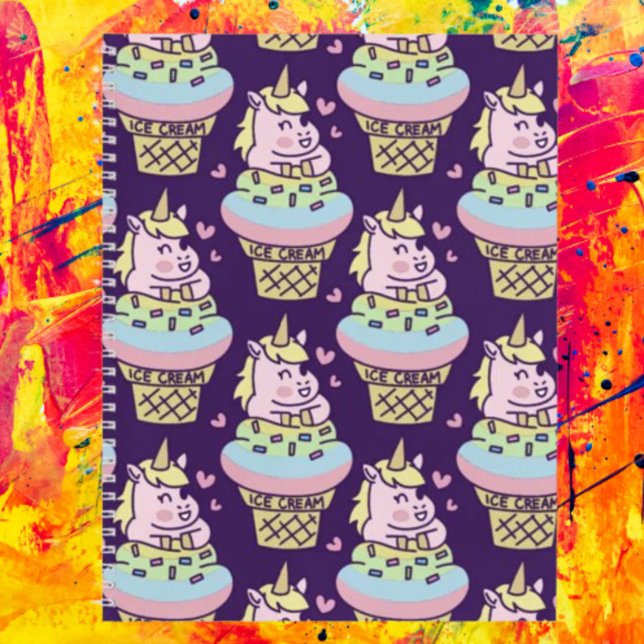 Cuaderno Bloc de notas unicornio con orgullo dulce (Subido por el creador)