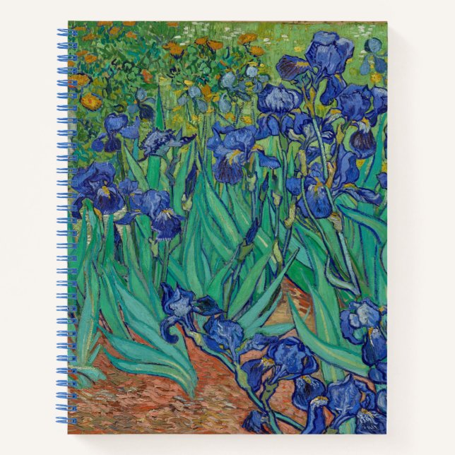 Cuaderno Bloc de notas Van Gogh Irises (Anverso)