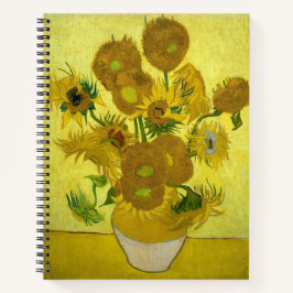 Cuaderno Bloc de notas Van Gogh Sunflowers