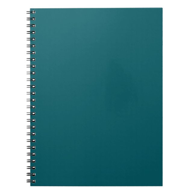 Cuaderno Bloc de notas verde Verde azulado oscuro (Frente)