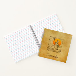 Cuaderno Bloc de notas Vintage Halloween Witch Spiral