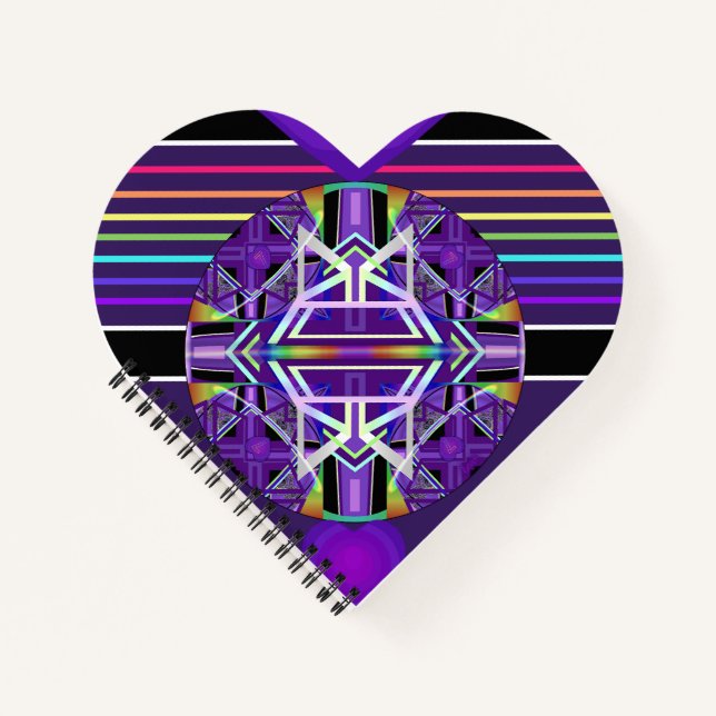 Cuaderno Bloc de notas W3 púrpura (Anverso)