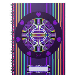 Cuaderno Bloc de notas W3 púrpura