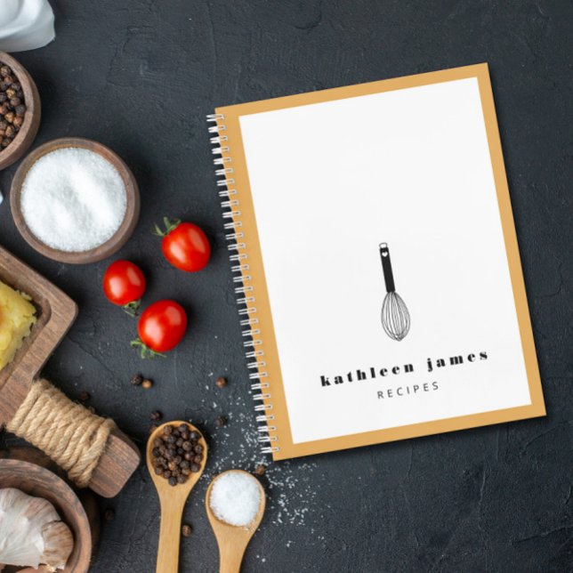 Cuaderno Bloc de notas Whisk con globo blanco mostaza (Subido por el creador)