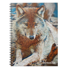 Cuaderno bloc de notas Wolf Spiral