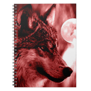 Cuaderno Bloc de notas Wolf y Red Night