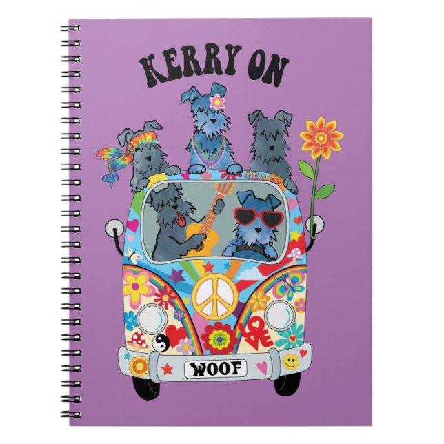 Cuaderno Bloc de notas Woofstock Kerry Blue Terrier (Frente)