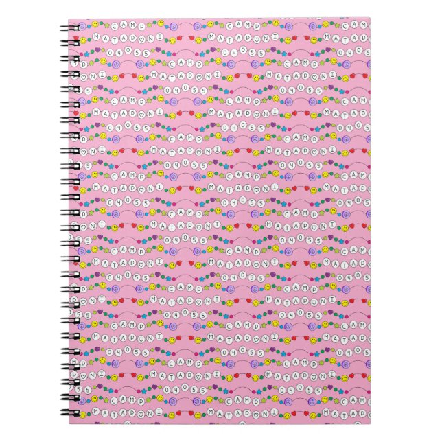 Cuaderno Bloc de pulsera de amistad Camp Mataponi (Frente)