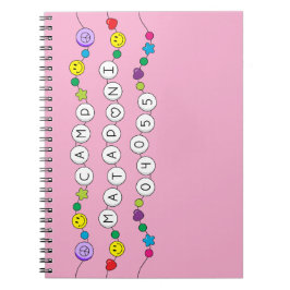 Cuaderno Bloc de pulsera de amistad Camp Mataponi