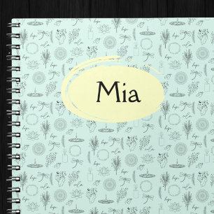 Cuaderno Bloc de símbolos de naturaleza mística - Lotus, ve