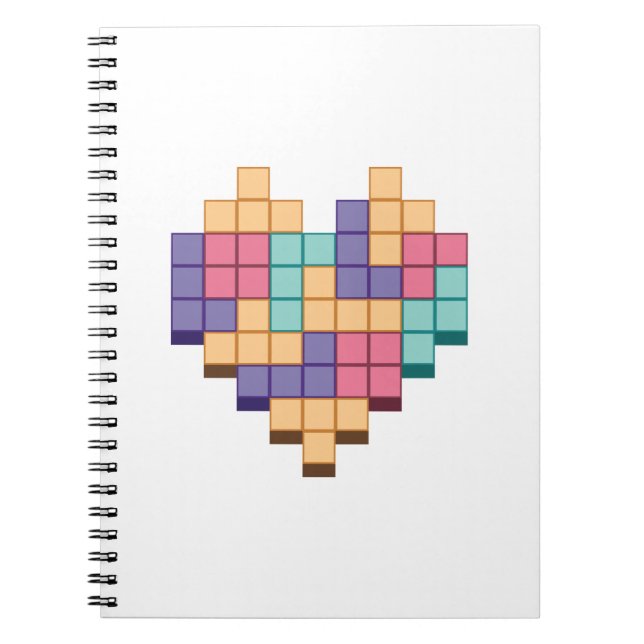 Cuaderno Block Game Heart Retro Style (Frente)