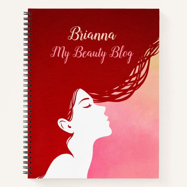 Cuaderno Blog de belleza personalizado (Anverso)