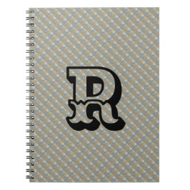 Cuaderno BLOG MODERNO BROWN BLUE CUTE Spiral de foto