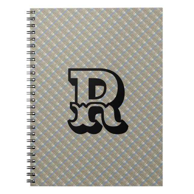 Cuaderno BLOG MODERNO BROWN BLUE CUTE Spiral de foto (Frente)
