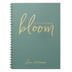 Cuaderno Blogom Silver Fern Green Spiral Photo Notebook