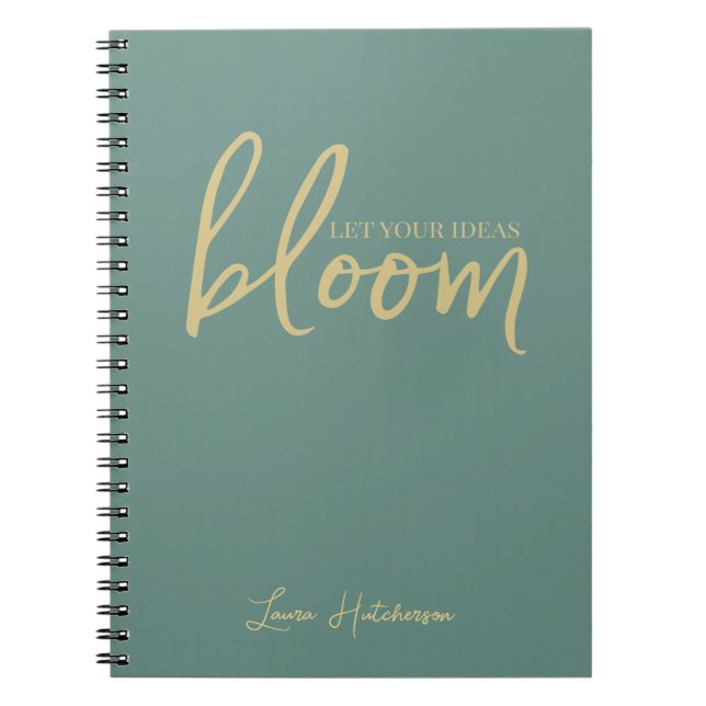 Cuaderno Blogom Silver Fern Green Spiral Photo Notebook (Frente)