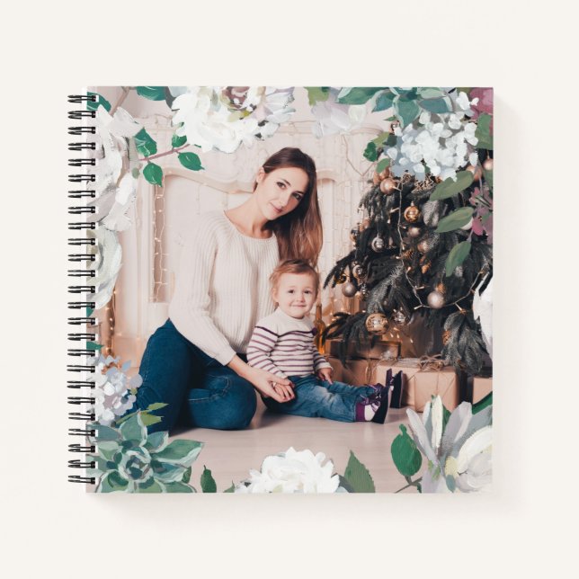 Cuaderno Blogoming Joy Floral Navidades foto bloc de notas (Anverso)