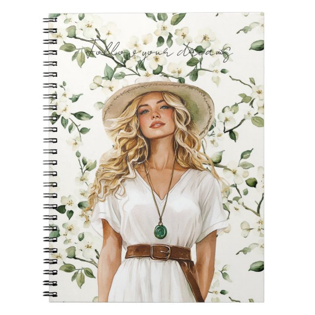 Cuaderno Blond Female Follow Your Dreams (Frente)