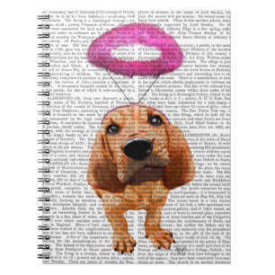 Cuaderno Bloodhound Con Halo Angélico Rosa