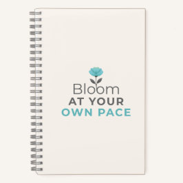 Cuaderno Bloom at Your Own Pace Minimal Notebook