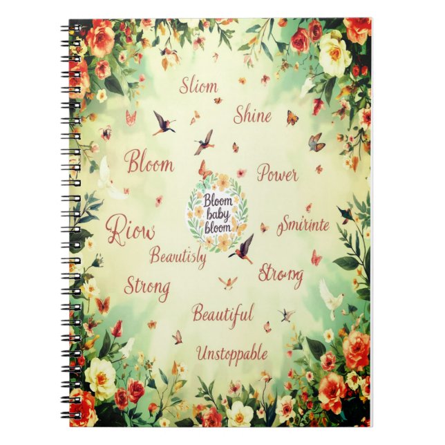 Cuaderno Bloom Baby Bloom - Floral Notebook (Frente)